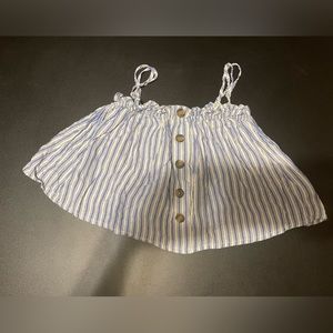 American Eagle striped crop top